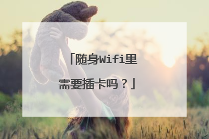随身Wifi里需要插卡吗？