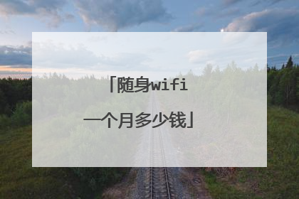随身wifi一个月多少钱