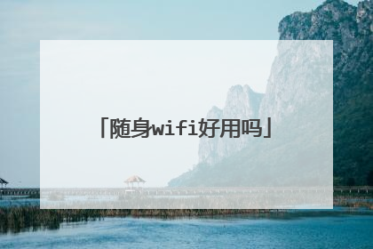 随身wifi好用吗