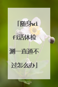 随身wifi活体检测一直通不过怎么办
