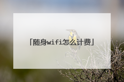 随身wifi怎么计费