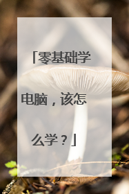 零基础学电脑,该怎么学?
