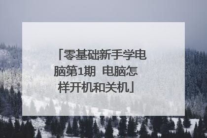 零基础新手学电脑第1期 电脑怎样开机和关机