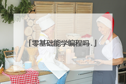 零基础能学编程吗.