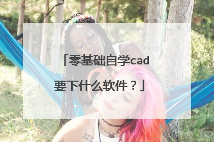 零基础自学cad要下什么软件?