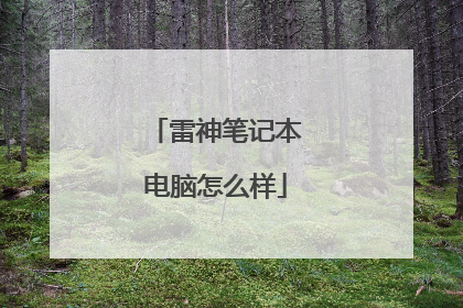 雷神笔记本电脑怎么样