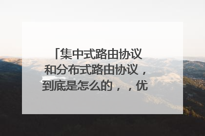 集中式路由协议 和分布式路由协议，到底是怎么的，，优缺点是怎们的~~希望提供中文参考资料网址或者邮件，