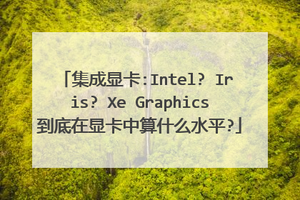 集成显卡:Intel? Iris? Xe Graphics到底在显卡中算什么水平?