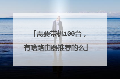 需要带机100台，有啥路由器推荐的么