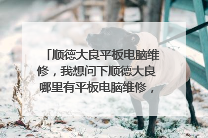 顺德大良平板电脑维修，我想问下顺德大良哪里有平板电脑维修，我的平板电脑是安卓系统，牌子是原道。