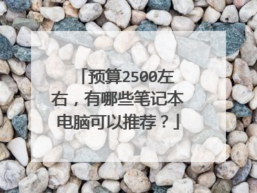 预算2500左右，有哪些笔记本电脑可以推荐？