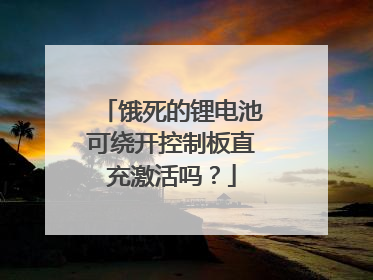 饿死的锂电池可绕开控制板直充激活吗?