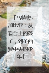 马特奥·加比亚:从看台上的孩子,到圣西罗中央的少年