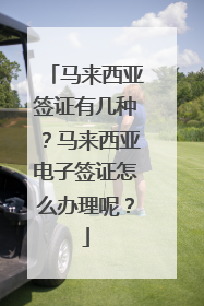 马来西亚签证有几种?马来西亚电子签证怎么办理呢?