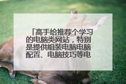 高手给推荐个学习的电脑类网站，特别是提供组装电脑电脑配置、电脑技巧等电脑知识的网站。