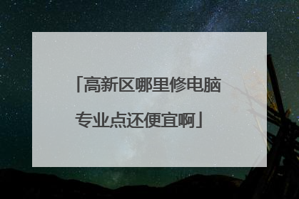 高新区哪里修电脑专业点还便宜啊