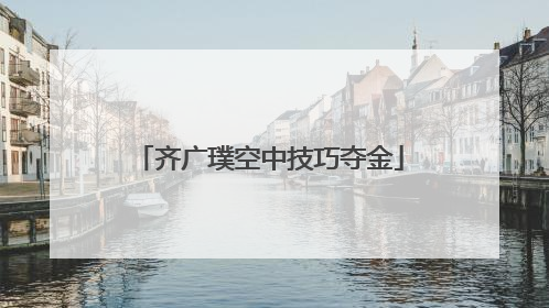 齐广璞空中技巧夺金