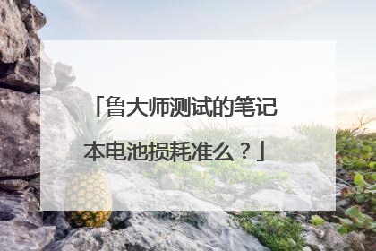 鲁大师测试的笔记本电池损耗准么?