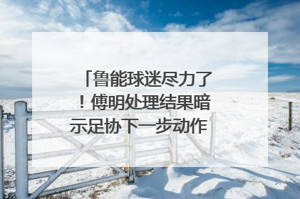 鲁能球迷尽力了！傅明处理结果暗示足协下一步动作：有种不祥预感