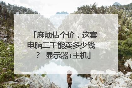 麻烦估个价,这套电脑二手能卖多少钱? 显示器+主机