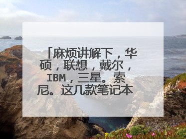 麻烦讲解下，华硕，联想，戴尔，IBM，三星。索尼。这几款笔记本电脑的优势