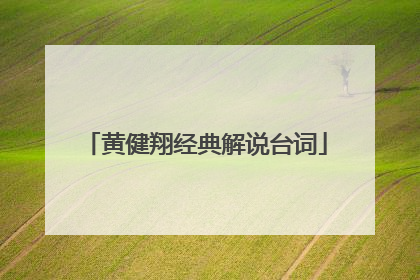 黄健翔经典解说台词