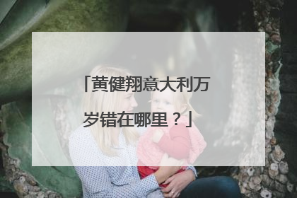 黄健翔意大利万岁错在哪里?