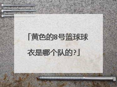 黄色的8号篮球球衣是哪个队的?