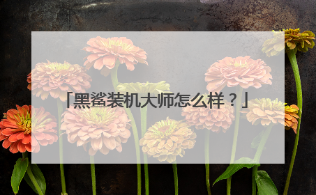 黑鲨装机大师怎么样?