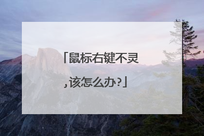 鼠标右键不灵,该怎么办?