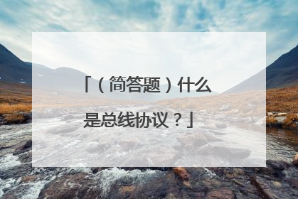 （简答题）什么是总线协议？