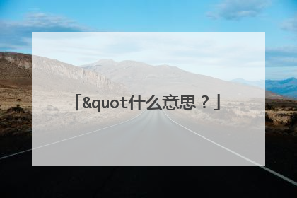"什么意思?