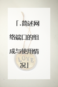 .简述网络端口的组成与使用情况