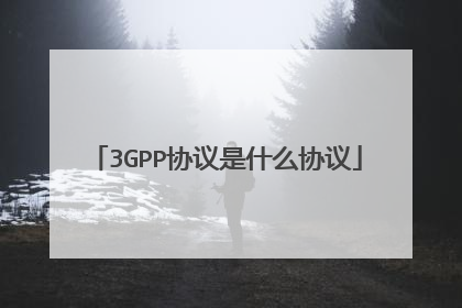 3GPP协议是什么协议