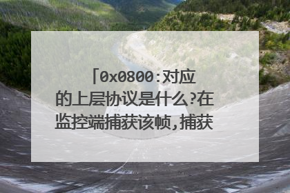 0x0800:对应的上层协议是什么?在监控端捕获该帧,捕获到帧的长度是多少?