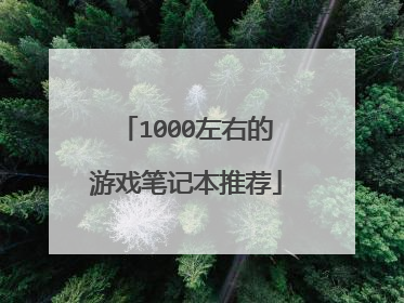 1000左右的游戏笔记本推荐