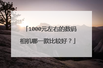 1000元左右的数码相机哪一款比较好？