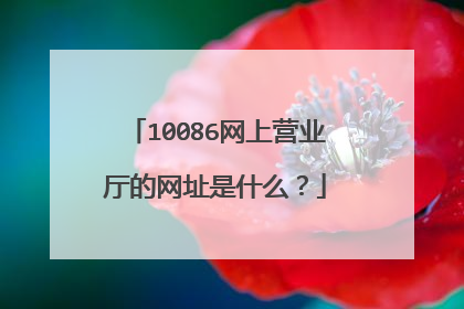 10086网上营业厅的网址是什么?