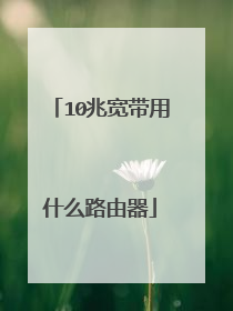 10兆宽带用什么路由器
