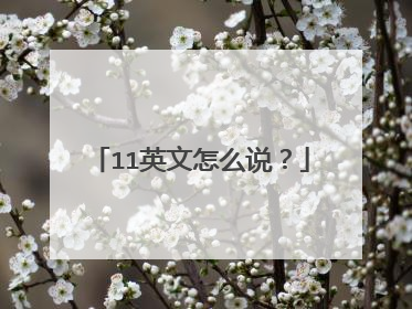 11英文怎么说？