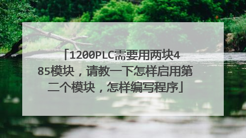 1200PLC需要用两块485模块，请教一下怎样启用第二个模块，怎样编写程序