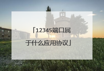 12345端口属于什么应用协议