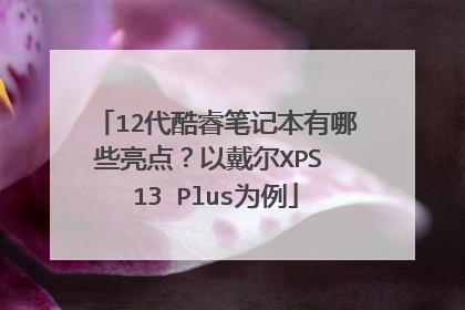 12代酷睿笔记本有哪些亮点?以戴尔XPS 13 Plus为例