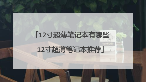 12寸超薄笔记本有哪些 12寸超薄笔记本推荐