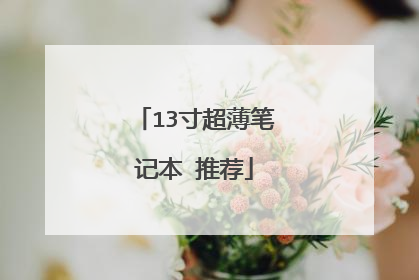 13寸超薄笔记本 推荐