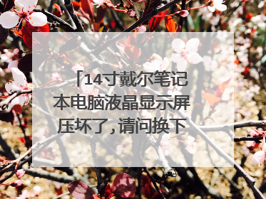 14寸戴尔笔记本电脑液晶显示屏压坏了,请问换下新的要多少人民币?盘锦什么地方可以换?