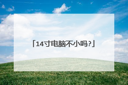 14寸电脑不小吗?