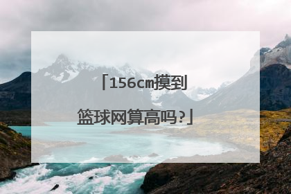 156cm摸到篮球网算高吗?