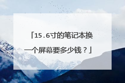 15.6寸的笔记本换一个屏幕要多少钱?