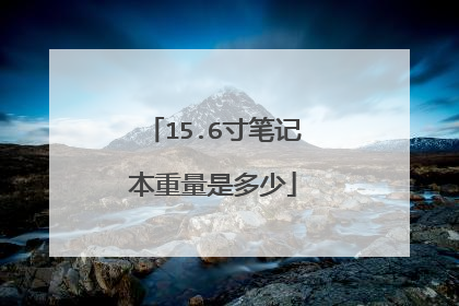 15.6寸笔记本重量是多少